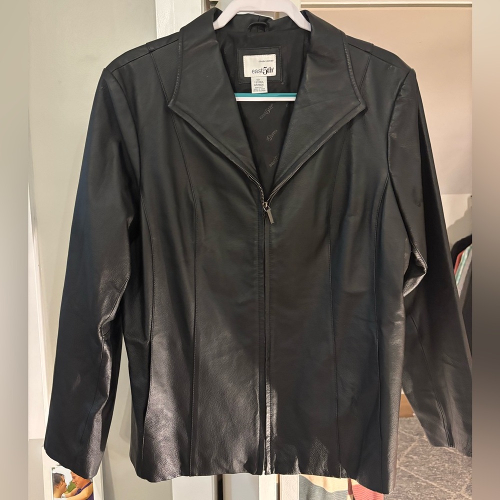 Vintage East 5th Black Leather Jacket